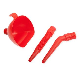 Üzemanyag betöltő tölcsér fekete / piros