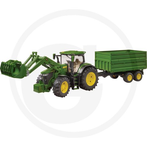 Bruder John Deere tandem tengelyes pótkocsival