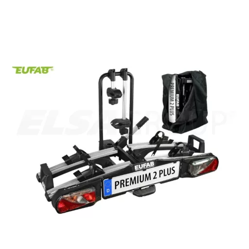 Eufab Premium II Plus kerékpártartó - 2 kerék, vonóhorogra szerelve