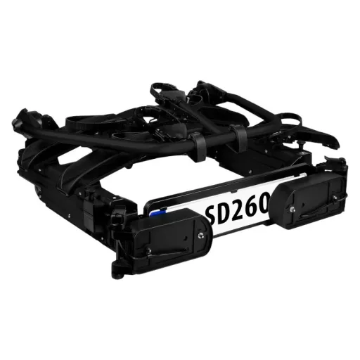 Eufab SD260 black - 2 kerék, vonóhorogra szerelve