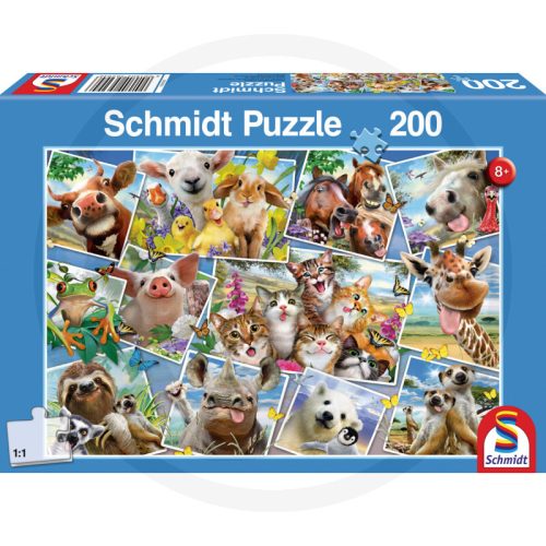 Schmidt Puzzle 200 Teile Tierische Selfies