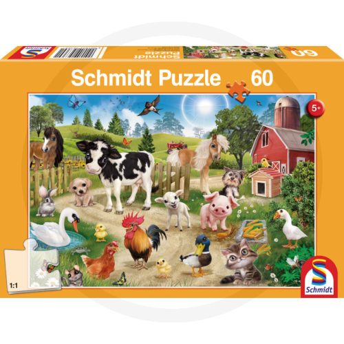 Schmidt Puzzle 60 Teile Bauernhoftiere