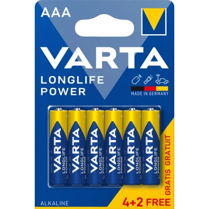 4+2 VARTA Longlife Power mikró elem AAA BL6