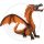 Bullyland Drache sitzend orange