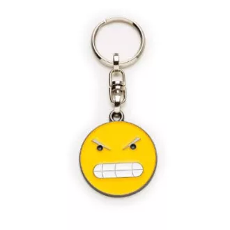 Duzzogó emoji kulcstartó