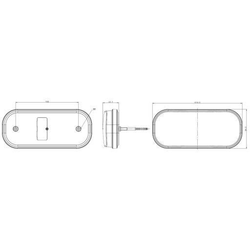 Egyesített lámpa FT-230 LED tolatólámpával