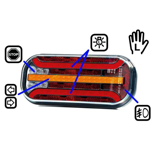 Egyesített lámpa FT-230 LED ködlámpával