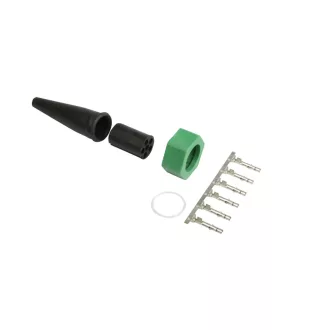 Csatlakozó bajonett 6-pin, zöld FRISTOM