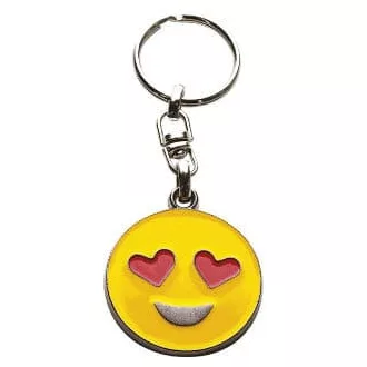 Szerelmes emoji kulcstartó