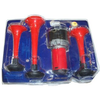 Autólégkürt (3 szólam) kompresszorral 12V bliszter