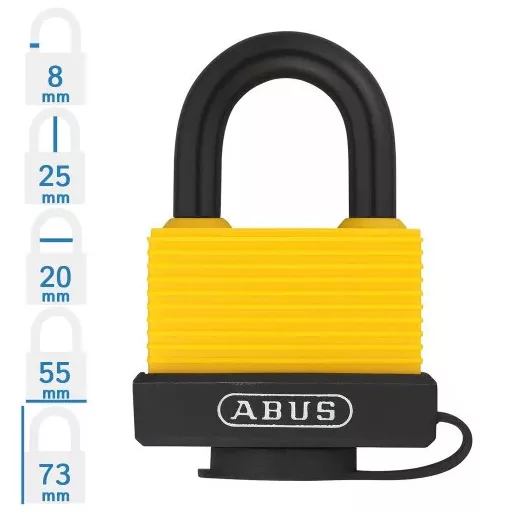 ABUS 717AL/45 lakat sárga