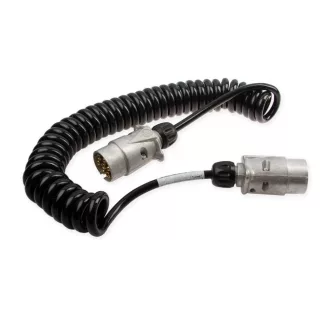   Spirális összekötő kábel 2 x 7-pin, AL csatlakozók, 601040 JAEGER