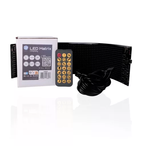 LED mátrix kijelző 16x64 (92x374 mm)