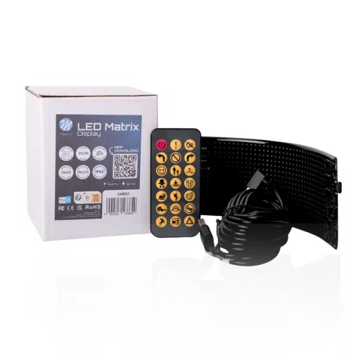 LED mátrix kijelző 16x32 (70x173 mm)