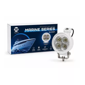   M-TECH munkalámpa tengerre 30W 3x10W LED 4.0" 12/24V IP68 reflektorral