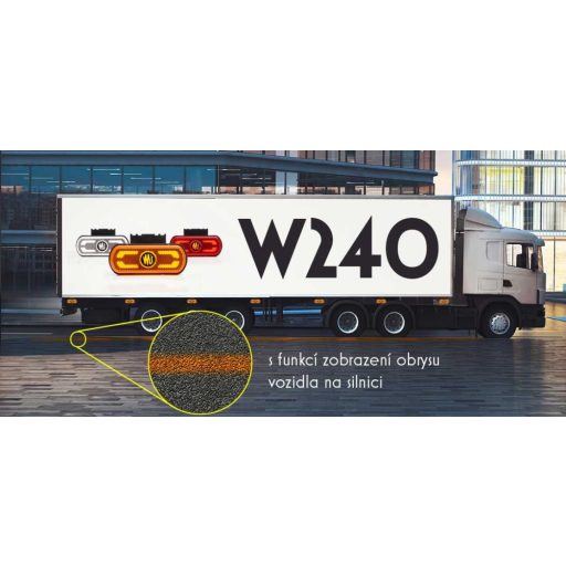 Helyzetjelző lámpa W240 (1598) narancs oldalsó, WAS