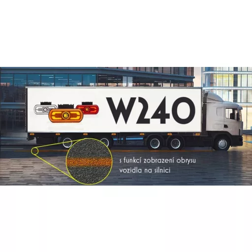 Helyzetjelző lámpa W240 (1599) piros hátsó, WAS