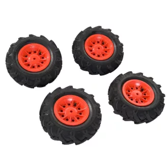 Rolly Toys Légtömlős gumiabroncsok, piros felni