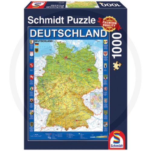 Schmidt Németország térképe, 1000 db-os puzzle