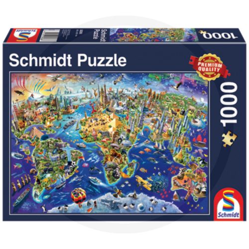 Schmidt Fedezd fel a világot!, 1000 db-os puzzle