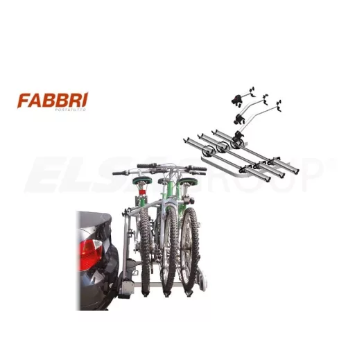 Kerékpártartó Fabbri Bici Exclusive - 3 kerekű, vonóhoroghoz
