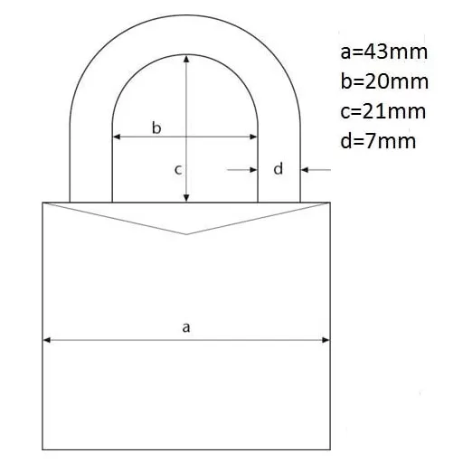Abus 718/40 lakat fekete