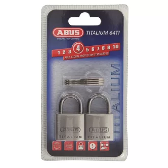 Abus 727TI/30 TWINS Titalium lakat