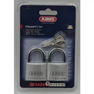 Abus 727/40 Twins Titalium lakat 3K