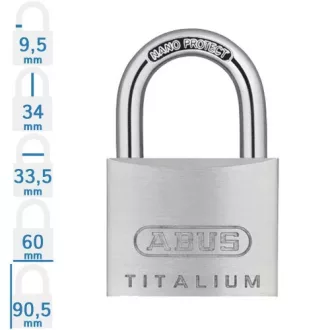Abus 727TI/60 Titalium lakat (KA)6609