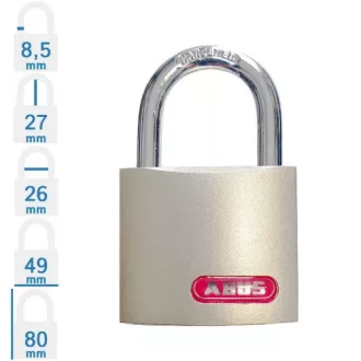 Abus 818/50 fúrt kulcsos lakat 3K