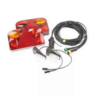   Utánfutó elektromos vezeték 7pin / 5 m FT-88 lámpákkal, SET