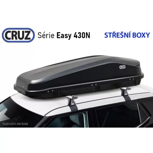 CRUZ EASY 430N tetőbox, fényes sötétszürke színű