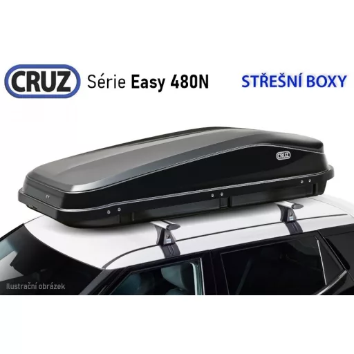 CRUZ EASY 480N tetőbox, fényes sötétszürke színű