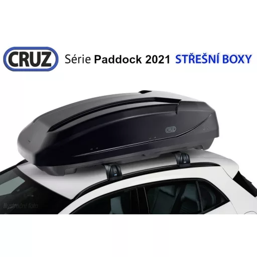 Tetőbox CRUZ Paddock 400N, fényes fekete