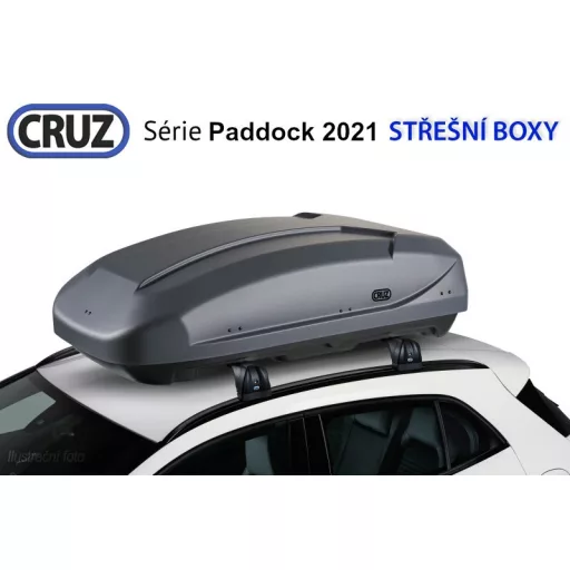 Tetőbox CRUZ Paddock 400GM, matt szürke