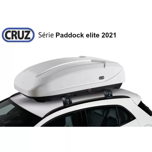 Tetőbox CRUZ Paddock elite 400B, fényes fehér