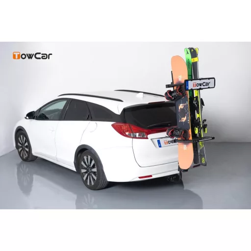TowCar Cerler síléctartó - 6 pár síléc, vonóhorogra szerelve