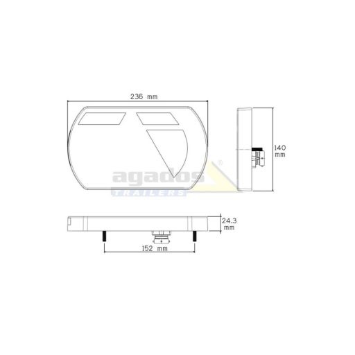 Egyesített lámpa 26060 P BAJ, AGADOS