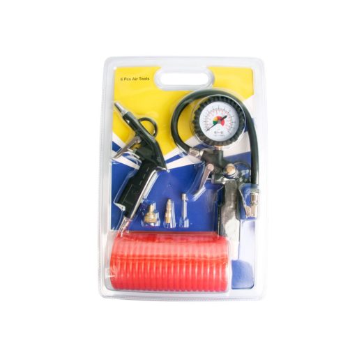 Szett levegő fúvó+felfúj.pisztoly+spirál tömlő 5m