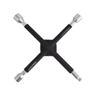   Keresztkulcs, 16 x 350 mm, 17-19-21-1/2 megerősített, gumírozott, Carmotion