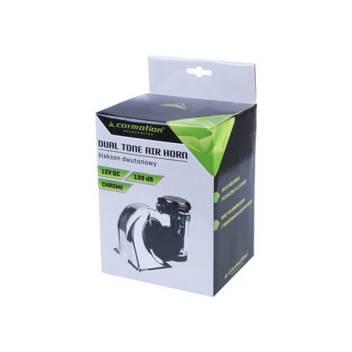 Autó kürt NAUTILUS, krómozott, két hang, kompresszorral, Carmotion