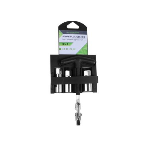 Gyertyakulcs UNI adapterrel 14, 16, 21 mm, Carmotion