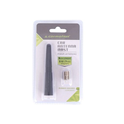 Antenna rúd 9 cm, gumi, adapterek 5, 6, 7 mm, Carmotion