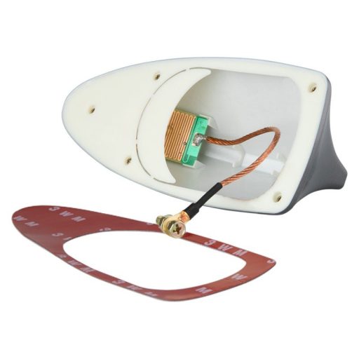 Cápauszony antenna, öntapadó, erősítővel, GRAFIT