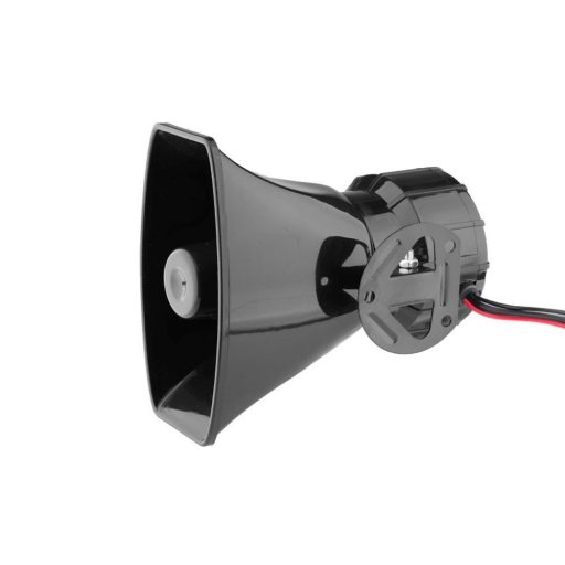 Elektronikus sziréna megafonnal, 7 tónusú, Carmotion