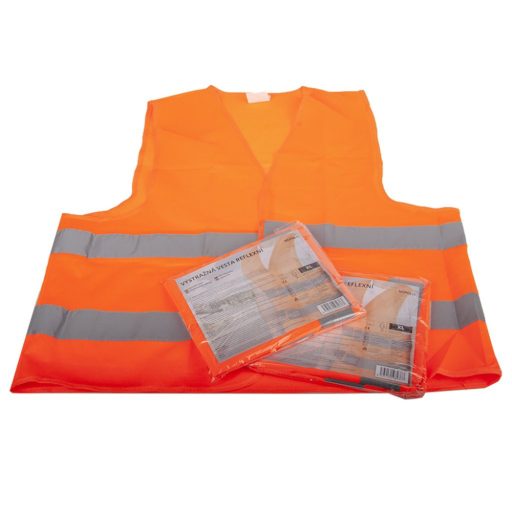 Láthatósági mellény NARANCS, fényvisszaverő, EN ISO 20471:2013