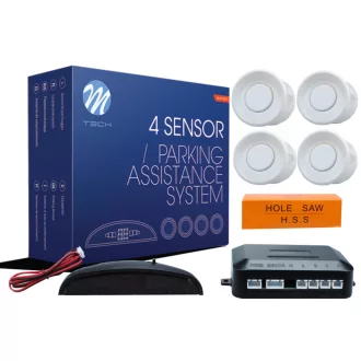   Parking assist system - CP4 with digital display - white - CP4W