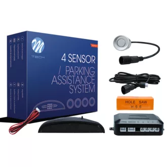   Parking assist system - CP5 with digital display and connectors - silver - CP5S