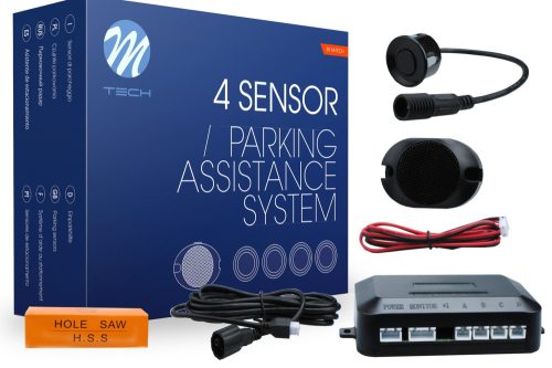 Parking assist system - CP6 with buzzer and connectors - black - CP6B