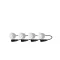 Parking assist system - CP6 with buzzer and connectors - silver - CP6S